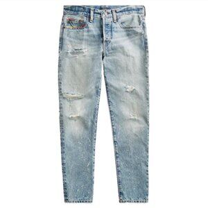 Polo Ralph Lauren Avery Boyfriend Distressed Embroidered Jeans